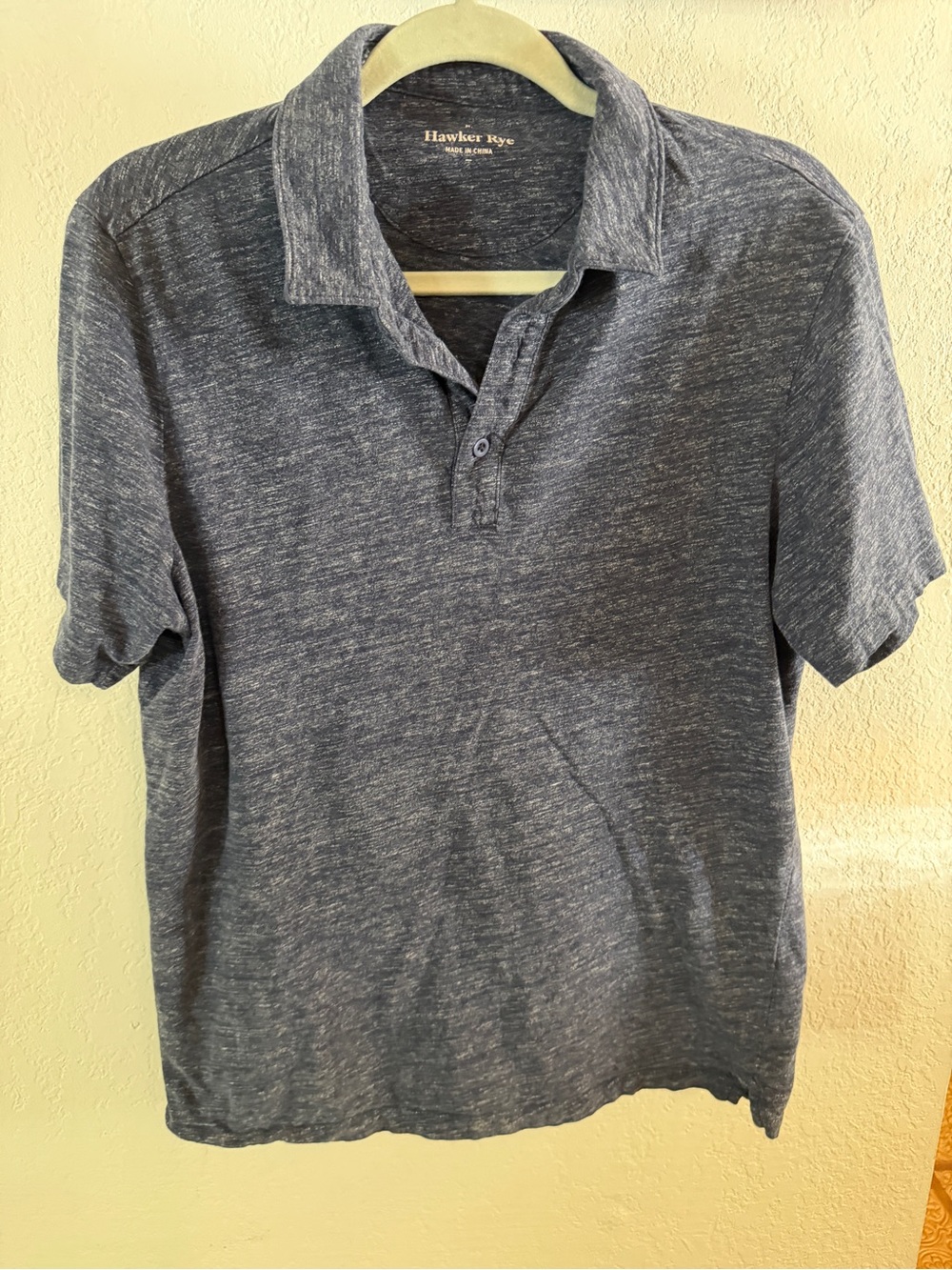 Hawker Rye Men's Slate Heather Polo Shirt